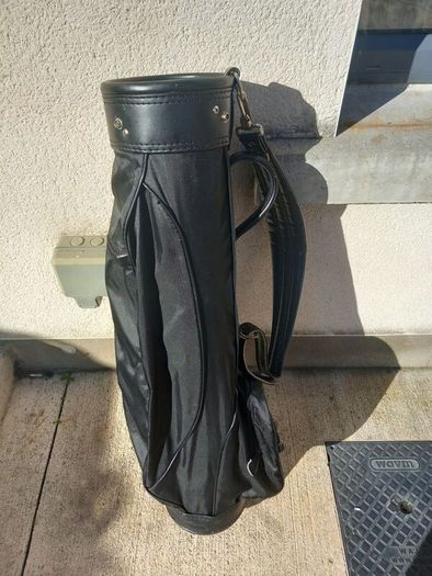 A selection of golf bags