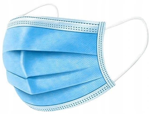 50x (1 box) New Protection 3-Layers Fabric Mouth Cloth Nose Face Mask #857