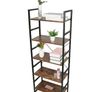 BRAND NEW 5-Tier Retro Shelf Free Standing Ladder-Type Industrial Style Storage Organizer Image 2
