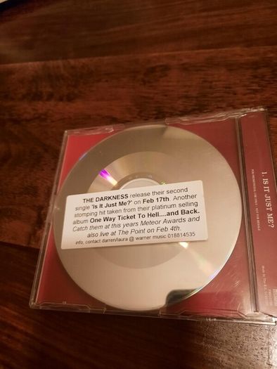 The Darkness: Is It Just Me? (Autographed) - Promo CD 2006