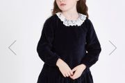 Leigh tucker navy velvet Matilda dress age 6-7