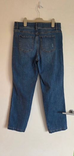Large, High Waisted Spanx Mid-Blue Denim Shaping Jeans
