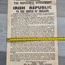 Irish Republic Proclamation Print Poster Image 5
