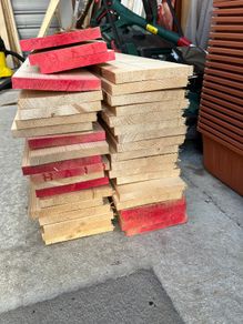 White Deal Timber wood boards planed