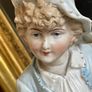 Antique bisque figure of young musician. Image 4