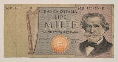 Italy 1000 Lire 1973 Banknote