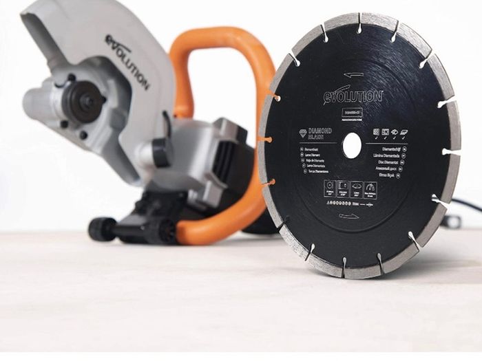 230mm Concrete Saw - 2000W Motor, No Gas, 90 mm Cut, Incl Diamond Masonry Blade, 230V (FREE POSTAGE)