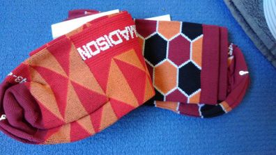 Madison size large Sportive Race 2 pairs made in Italy  On3n3ss cycling socks