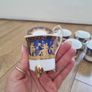 Vintage Greek Porcelain Cups & Saucers Image 2