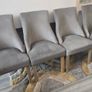 4 grey dinning chairs Image 2