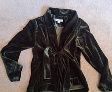Massive Dutti Girls Dark green Emerald Cardigan 110cm-134