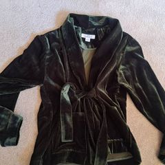 Massive Dutti Girls Dark green Emerald Cardigan 110cm-134