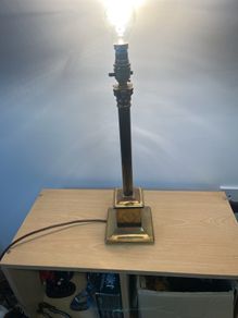 vintage brass lamp