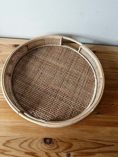 Rattan Round Tray