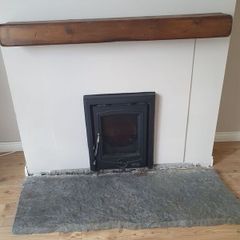 Fireplace mantle beam