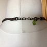 Beautiful Vintage Green Glass Beaded Collar Necklace Image 2