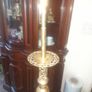A Beautiful Genuine Old Brass Well Detailed Standard Lamp Image 2