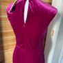 dress midi deep purple pink velvet monsoon size 10 BNWT Image 7