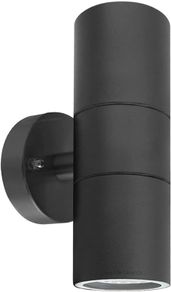NEW SALE | Black Double Up Down Outdoor Stainless Steel Wall Light, Use GU10 IP65