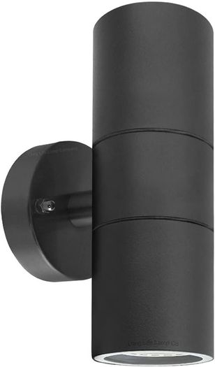 NEW SALE | Black Double Up Down Outdoor Stainless Steel Wall Light, Use GU10 IP65