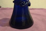 John Shelton Cobalt Blue Glass Vase - Signed