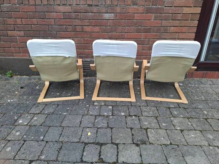 3 IKEA kids chairs (POANG)