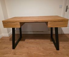 Solid Oak Office Desk