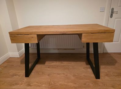 Solid Oak Office Desk