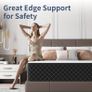 Single Mattress, 10 Inch Thick Hybrid Mattress with Memory Foam and Individual Pocket Springs, Features Motion Isolation & 7-Zone Support, Medium Firm Mattresses in a Box, 90x190x25cm Image 4