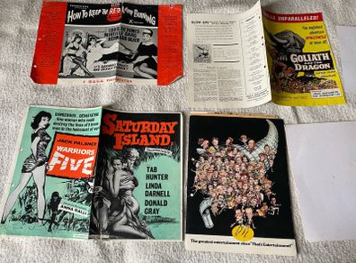 Ephemera, Pamphlets 4 Off And 2 Postcards From Warner Home Video