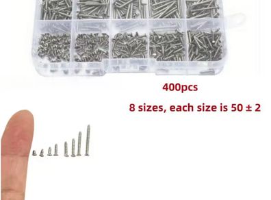 400 self-tapping wood screws set