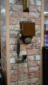 Antique Wooden Wall Telephone