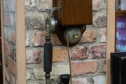 Antique Wooden Wall Telephone