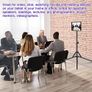 Ipad Tripod Stand, Height Adjustable iPad Stand Holder & Floor Stand with 360 Rotating iPad Tripod Mount for 4.5-12.9 Inch Tablets & Smartphones Image 8