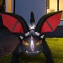 _Kalolary 6 Feet Halloween Inflatable Black Cat with Bat Wings Decoration Outdoor Built-in LEDs for Halloween Yard Garden Decorations Shopping Centre Party Decoration Image 2