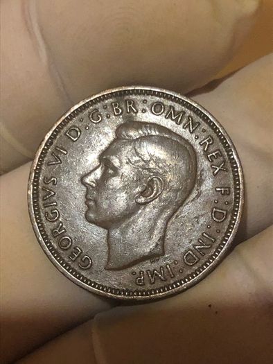 George VI half penny  x 36 Pictures