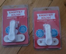 Plastic Window Security  Sash Jammer Locks x2