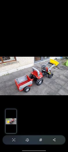 ride on tractor with trailer