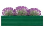 Raised Garden Bed 320x40x77 cm Galvanised Steel Green