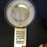 3 white surround with chrome inset and frost glass Down lights 9.5in wide Image 5