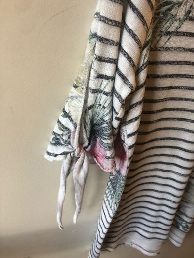 Floral / stripe top (size 12)