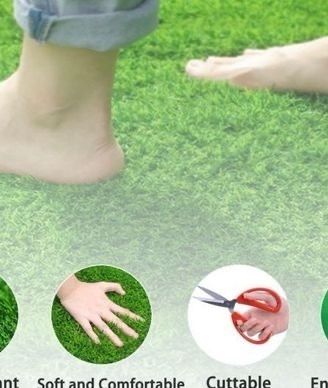 FREE EXPRESS SHIPPING Artificial Grass Turf Astro Turf 3.3x33ft Grass Carpet Roll Indoor & Outdoor Faux Grass Carpet Rug Fire Resistant Realistic Synthetic Grass Turf