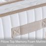 Single Casa Pillow Top Memory Foam Mattresses Image 4