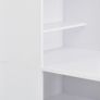 Bar Table with Cabinet White 115x59x200 cm Image 3