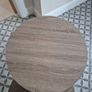 Matching layered wood effect metal legs side table set Image 5