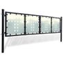 Black Double Door Fence Gate 300 x 150 cm Image 2