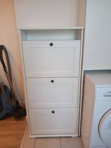 Brusali ikea white shoe cabinet