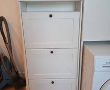 Brusali ikea white shoe cabinet