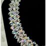 Vintage 1950s Aurora Borealis Choker Necklace Crystal Beads Bridal Necklace Image 6