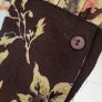 JUST CAVALLI brown sheer floral blouse with silk collar and cuff Sz 44 (Fit 10-12UK) Image 10